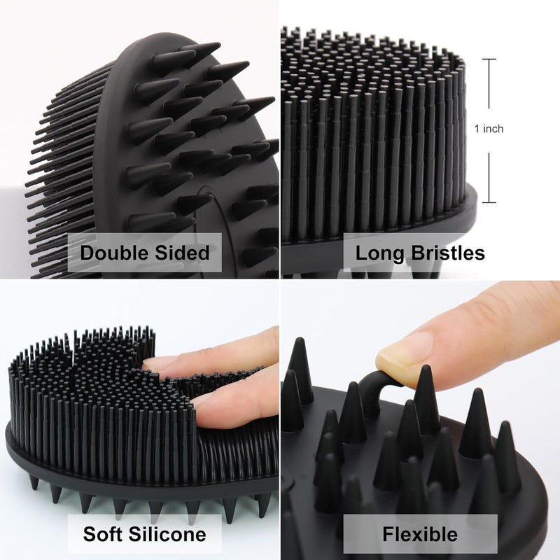 Multifunctional silicone massage brush (body exfoliation and scalp care integrated, including shampoo function, suitable for men, women and pets) - Image 4