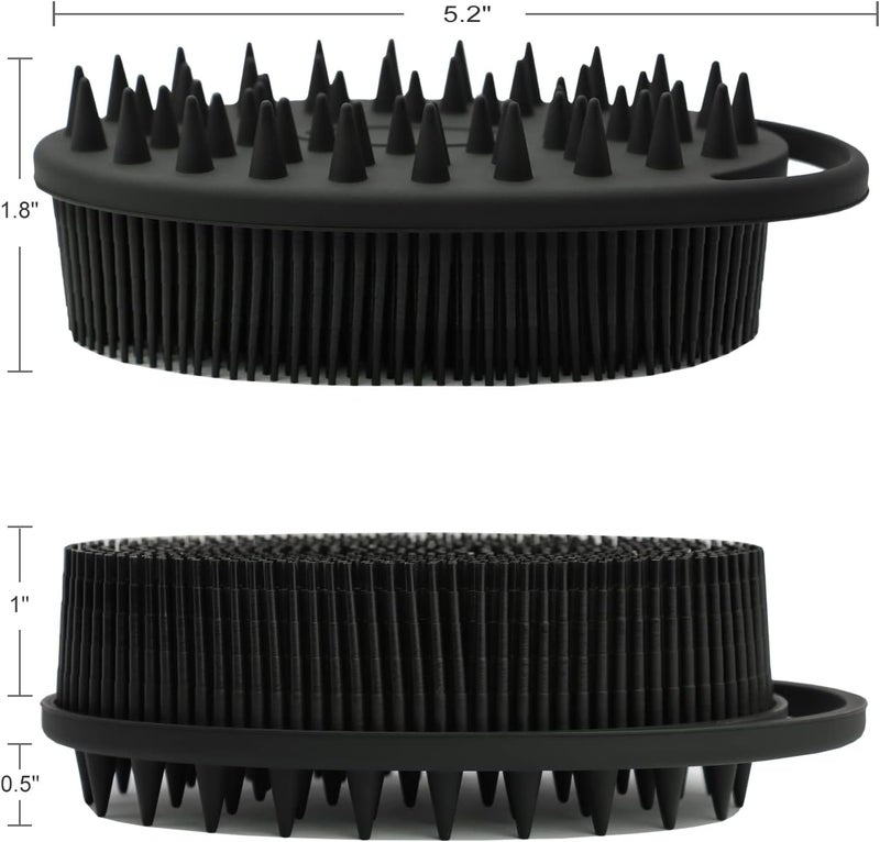 Multifunctional silicone massage brush (body exfoliation and scalp care integrated, including shampoo function, suitable for men, women and pets) - Image 5