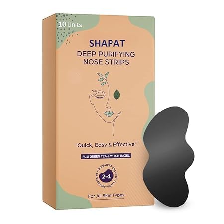 BROOKITCHEN Deep Purifying Nose Strips for Women Pack of 6 with Fuji Green Tea Witch Hazel extracts - Image 1