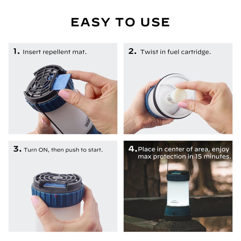 Thermacell Effective Mosquito Repellent LED Lantern for Camping, Includes 12-Hour Refill, No Spray, No Candle Flames, Bug Spray Alternative - Image 5