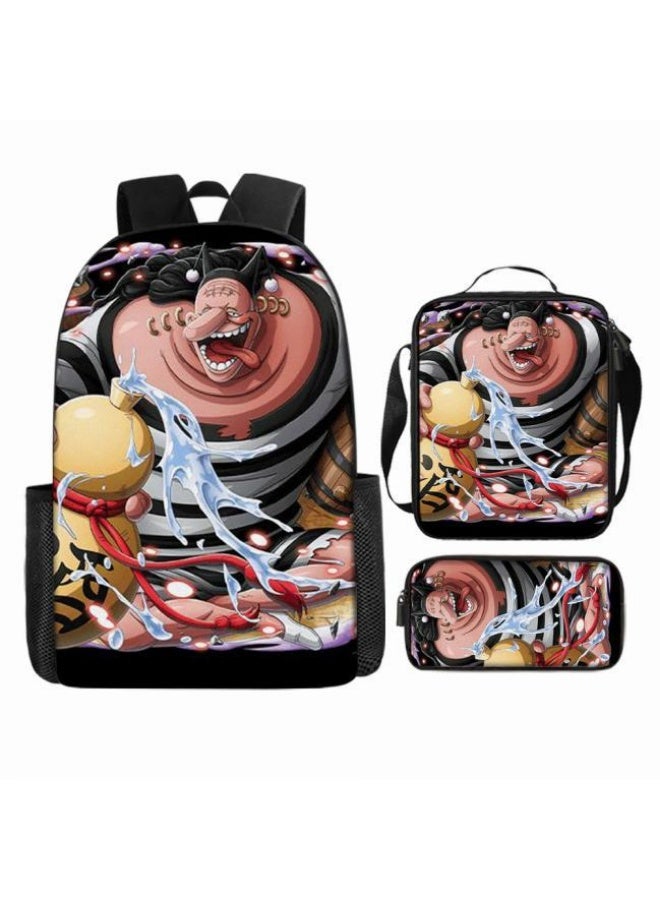 عام أحدث نموذج عالمي من الكرتون طباعة ثلاثة قطعة حقيبة مجموعة ( الطلاب ، الأطفال ، الأصدقاء ، نزهة ، تسلق الجبال ، الخ . ) - Image 2