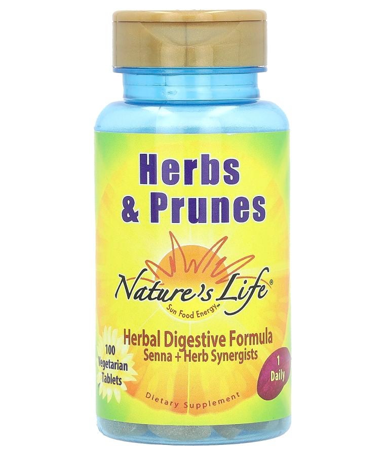 Nature's Life Herbs & Prunes 100 Vegetarian Tablets