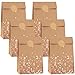 Cooraby 30 Pieces Kraft Paper Bronzing Rose Gold Bags with 48 Stickers Candy Gift Paper Bags for Wedding Birthday Tea Party Gift and Party Celebrations - Image 1