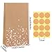 Cooraby 30 Pieces Kraft Paper Bronzing Rose Gold Bags with 48 Stickers Candy Gift Paper Bags for Wedding Birthday Tea Party Gift and Party Celebrations - Image 4