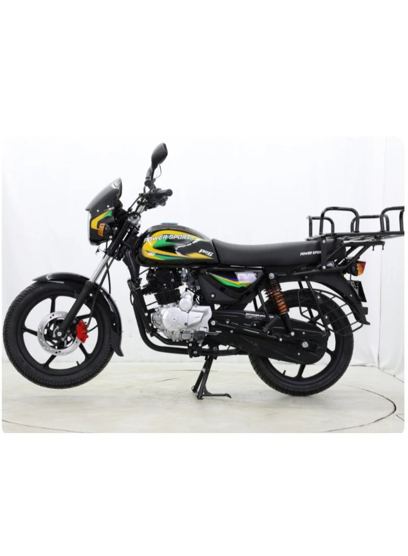 Boxer BM150cc Motorcycle, Black with Yellow Accents - Image 3