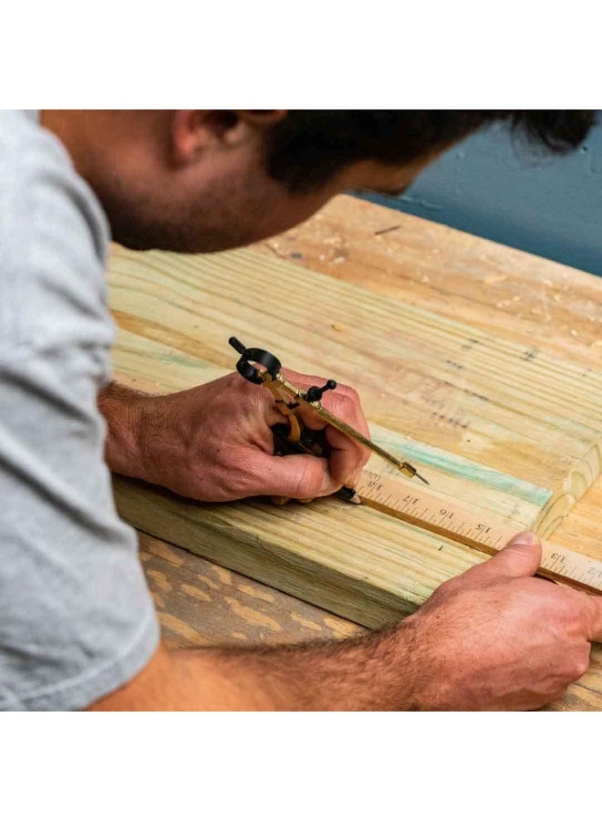 General Tools 842 Precision Pencil Compass, includes pencil , Yellow, 1 Count (Pack of 1) - Image 5