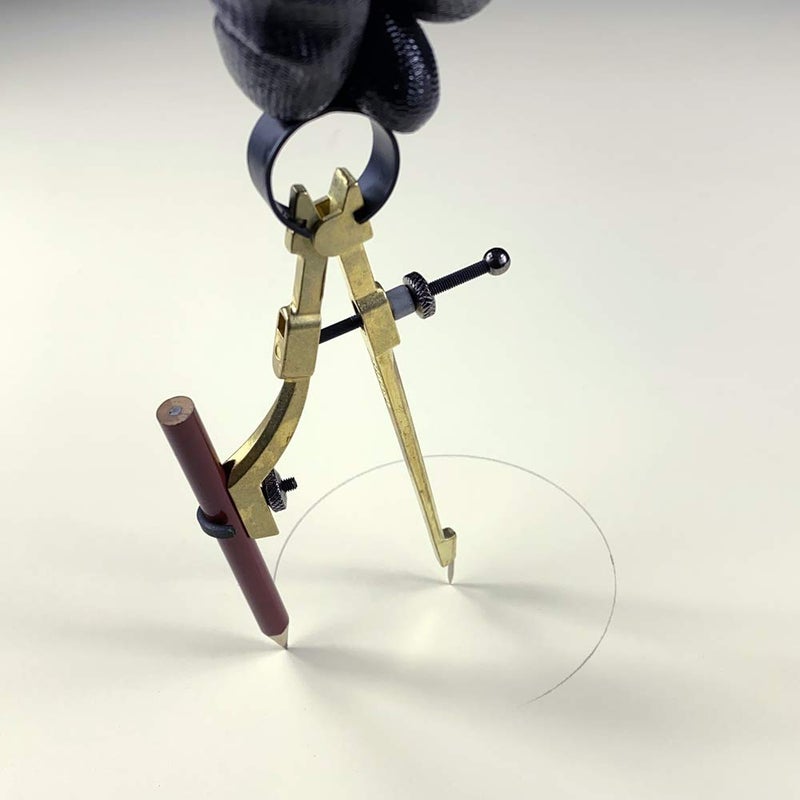 General Tools 842 Precision Pencil Compass, includes pencil , Yellow, 1 Count (Pack of 1) - Image 3