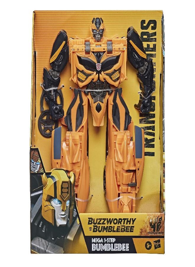 TRANSFORMERS - Transformers Toy Mega 1-Step Bumblebee Age of Extinction Action Figure Disc Starter from 5 Years 25 cm - Image 1