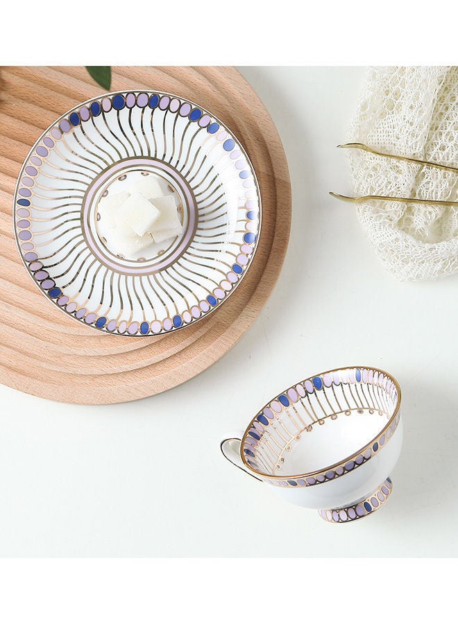 NIBEMINENT Coffee Cup And Saucer Multicolour 220ml - Image 5