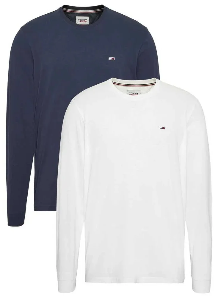 TOMMY JEANS 2 Pack Essential Crew Neck T-Shirt