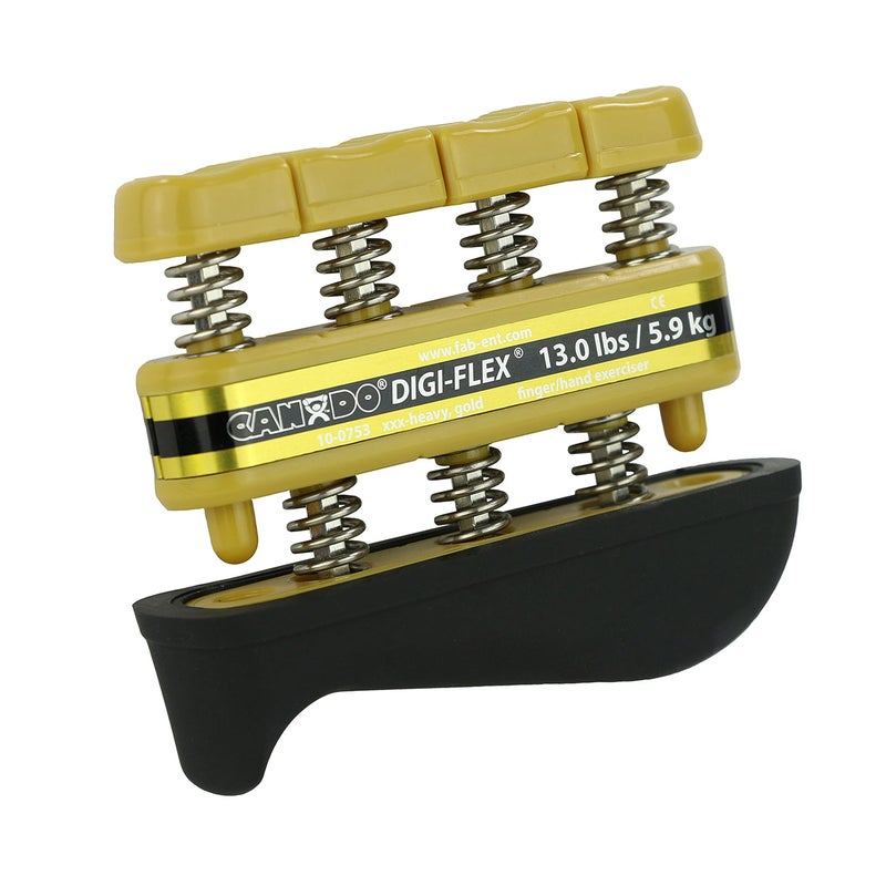 CanDo Digi-Flex Hand and Finger Exerciser Gold XXX-Heavy Resistance - For Dexterity, Strength, and Flexibility for Fingers, Hands, and Forearms. - Image 1