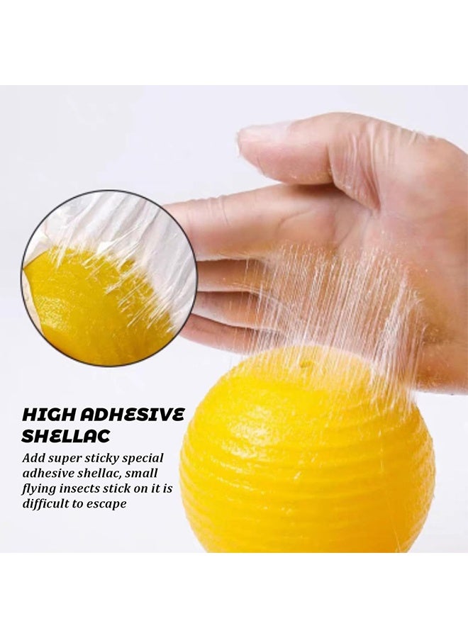 6 pcs Yellow Sticky Traps | Fruit Fly Trap for Fruit Flies, Fungus Gnat and Whitefly For Plant Gnats, Gnat Trap withase & Double-sided Tape for Indoor - Image 2