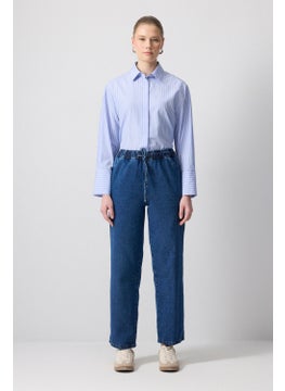 Touche Elastic Waist Denim Trousers  - Image 1