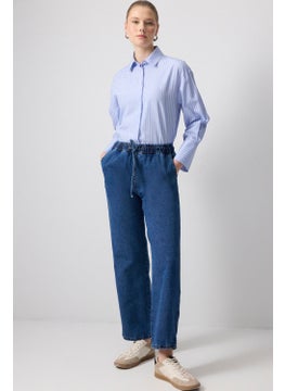 Touche Elastic Waist Denim Trousers  - Image 2