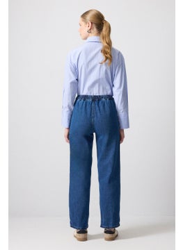 Touche Elastic Waist Denim Trousers  - Image 4