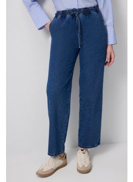 Touche Elastic Waist Denim Trousers  - Image 3