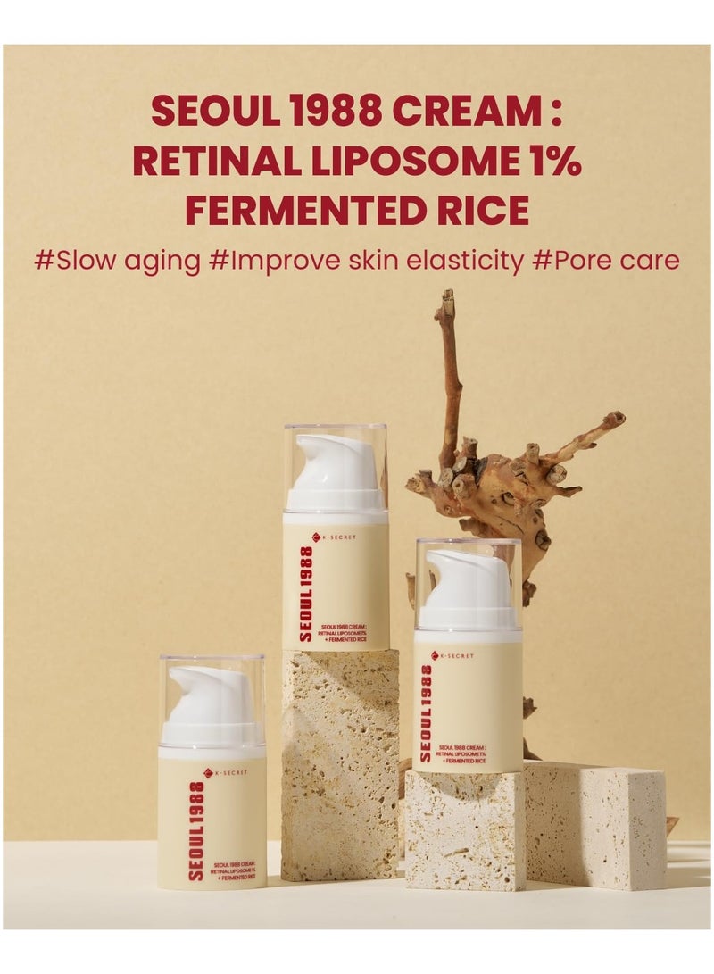 K-SECRET SEOUL 1988 Cream : Retinal Liposome 1% + Fermented Rice - Image 2