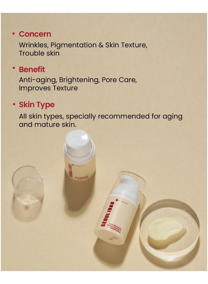 K-SECRET SEOUL 1988 Cream : Retinal Liposome 1% + Fermented Rice - Image 4