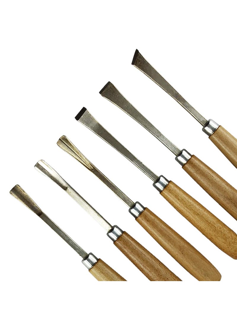 DIY Crafts DIY Crafts Pack of 4 Pcs DIY Crafts 6 PcsSet Wood Carving Hand Chisels Set Professional DIY Woodworking Sculpting Hand Tools Chisel Sharp Woodworking for CarpentPack of 4 Pcs DIY Crafts  - Image 4