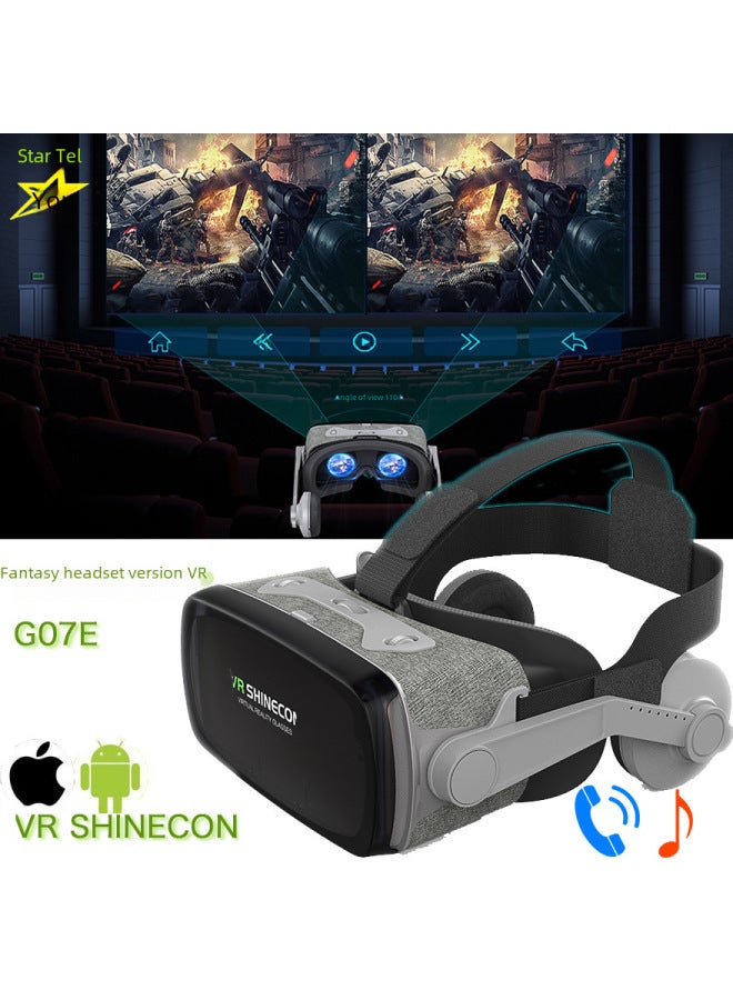Vr Glasses Phantom 9th Gen Vr Shinecong07e Cloth Art Virtual Reality 3d Helmet Digital Computer Glasses-Color:G07E + Y1 Black Handle - Image 2