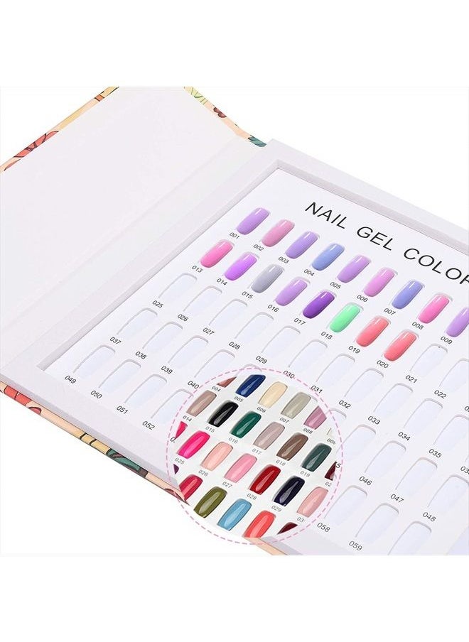 Noverlife 120 Nail Colors Display Book with 120 False Nail Tips, Nail Gel Polish Display Chart, Manicure Salon Studio Nail Art Samples Color Swatches Cardboard Nail Design Showcase  - Image 3
