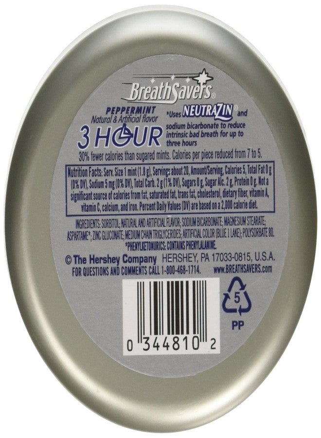 Breath Savers Hershey Breath Savers 3-Hour Peppermint - 1.1 Oz, 8 ea - Image 2
