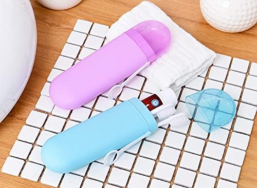 ULTRAZON Toothbrush Toothpaste Travel Container Cases,Toothbrush Case Storage Box Holder with Hanger,Portable Spoon Fork Storage Case (2) - Image 4
