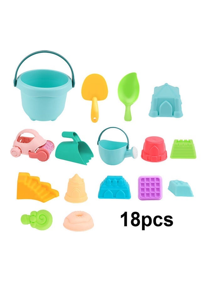 NIBEMINENT 18-Piece Beach Play Sand Water Toy Set - Image 1