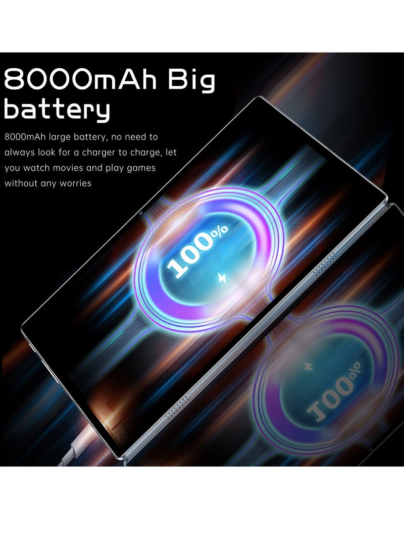 AROAQ PA13 5G Tablet PC, 10 Inch Large Display Android Tablet, 4GB RAM 32GB ROM Eight Core Learning Tablet, Portable Study Pad For Learning Gaming Watching Videos, (1pc, Black) - Image 2