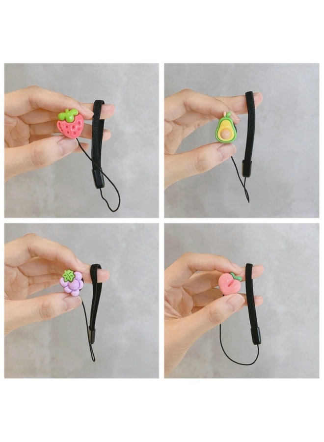 Digital Camera Lens Cover Anti-loss Rope Palm Kapibala Strawberry Bear Kulomi Katong Micro SLR Accessories-Color:Lf-40 Strawberry Bear Anti-lost Rope On Top Of Head - Image 4