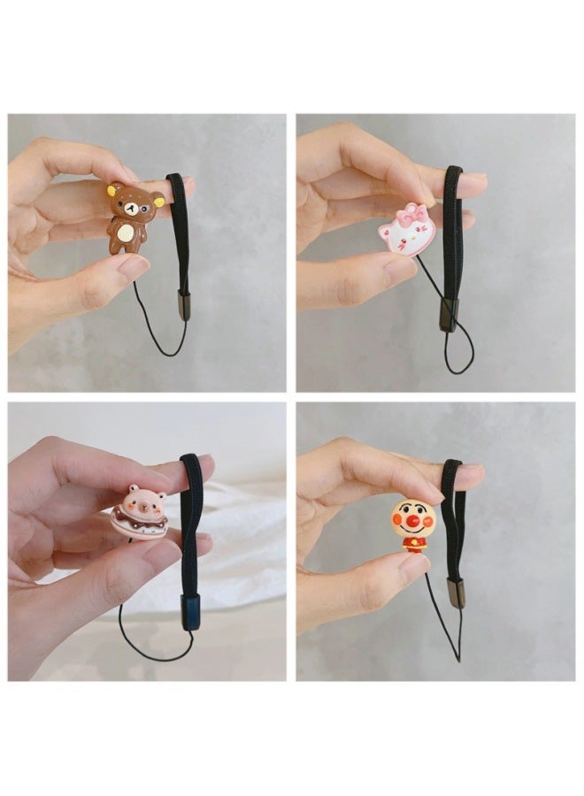 Digital Camera Lens Cover Anti-loss Rope Palm Kapibala Strawberry Bear Kulomi Katong Micro SLR Accessories-Color:Lf-40 Strawberry Bear Anti-lost Rope On Top Of Head - Image 5