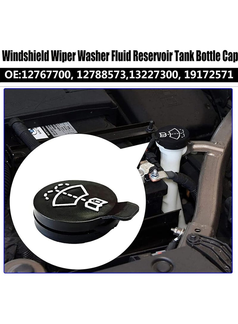 Generic Windshield Wiper Washer Fluid Reservoir Tank Bottle Cap Cover For Chevrolet，For Buick, For Cadillac, For GMC，For Chevrolet part of the mode 1PCS (Black)  - Image 4