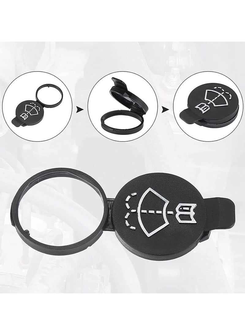 Generic Windshield Wiper Washer Fluid Reservoir Tank Bottle Cap Cover For Chevrolet，For Buick, For Cadillac, For GMC，For Chevrolet part of the mode 1PCS (Black)  - Image 5