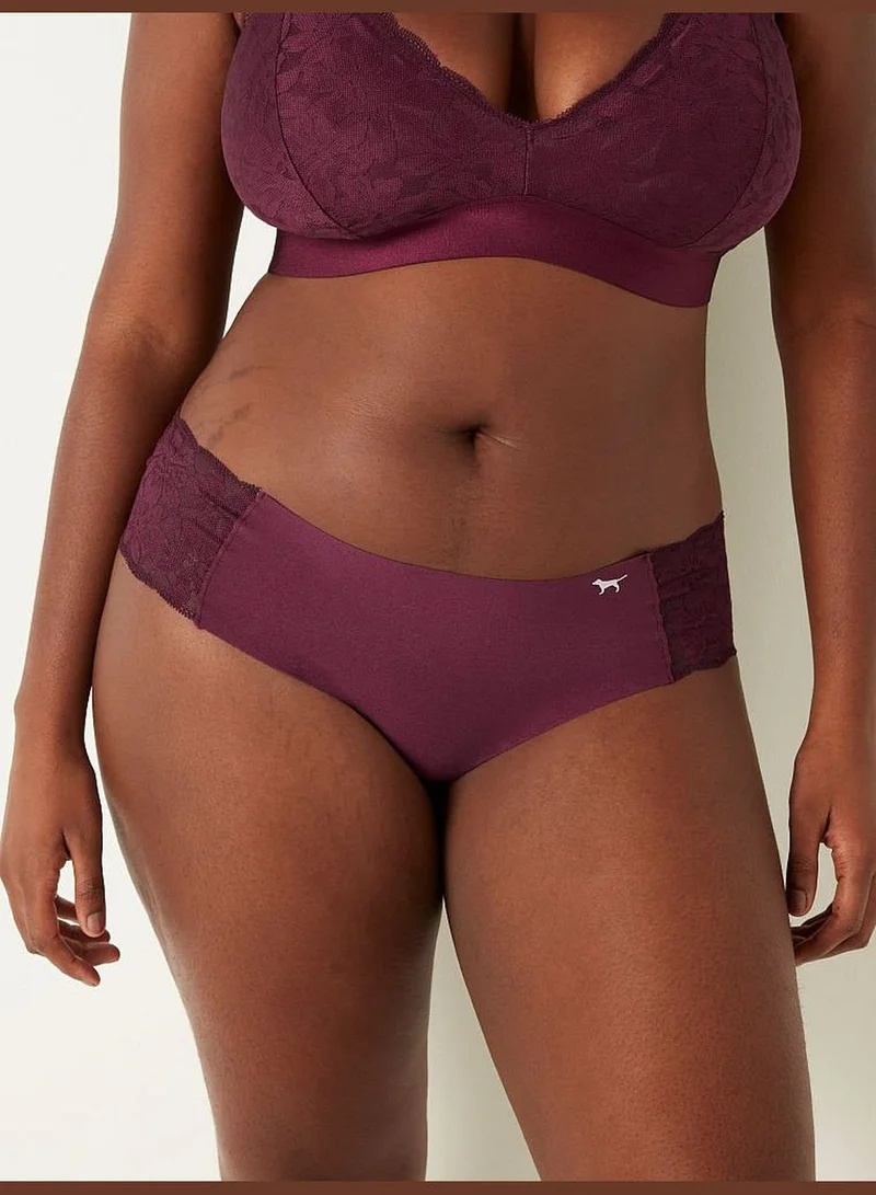 PINK No-Show Lace Trim Cheekster Underwear