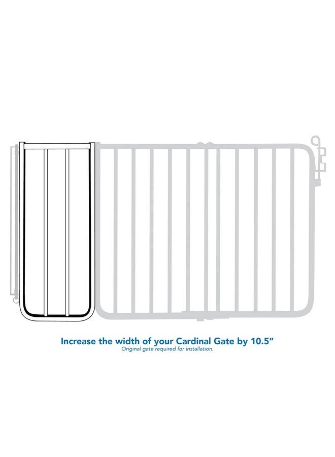 Cardinal Gates BX1 Baby Gate Extension - Fits Cardinal Gates Safety Gates - 10.5 Inch Wide Dog Gate Extension - Brown - Image 4