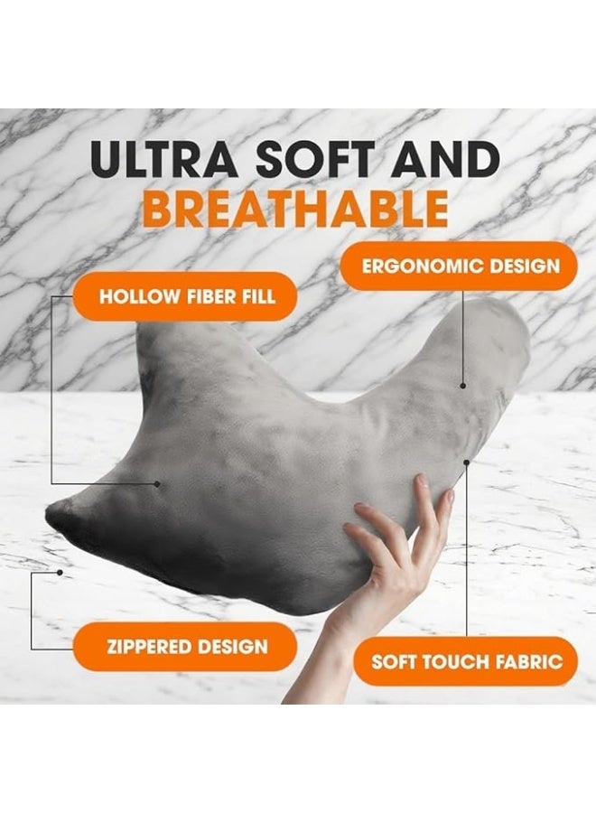 MIRFA Shoulder Surgery Recovery Pillow for Side Sleepers, Arm Support Cushion for Rotator Cuff Injury & Post Surgery Comfort (Grey) - Image 5