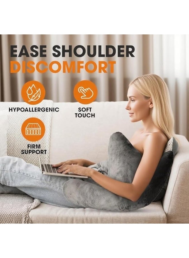 MIRFA Shoulder Surgery Recovery Pillow for Side Sleepers, Arm Support Cushion for Rotator Cuff Injury & Post Surgery Comfort (Grey) - Image 2