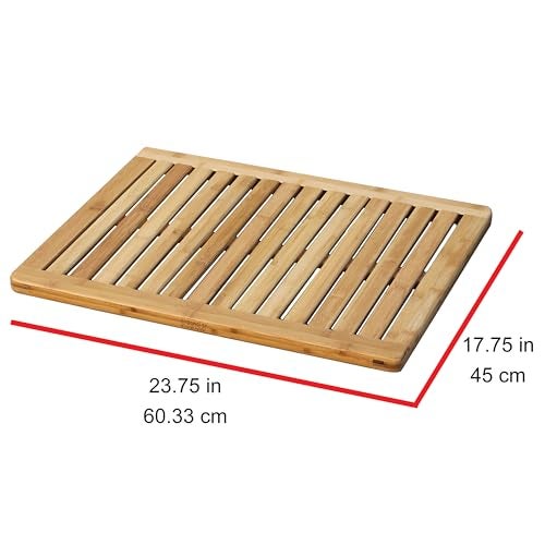 Oceanstar Bamboo Floor and Shower Mat - Image 2