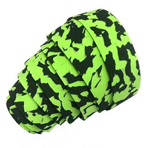 KINGOU Camouflage Absorbing Road Vibration Bicycle Fixed Gear Bar/Handlebar Tape Bandage - Green & Black - Image 3