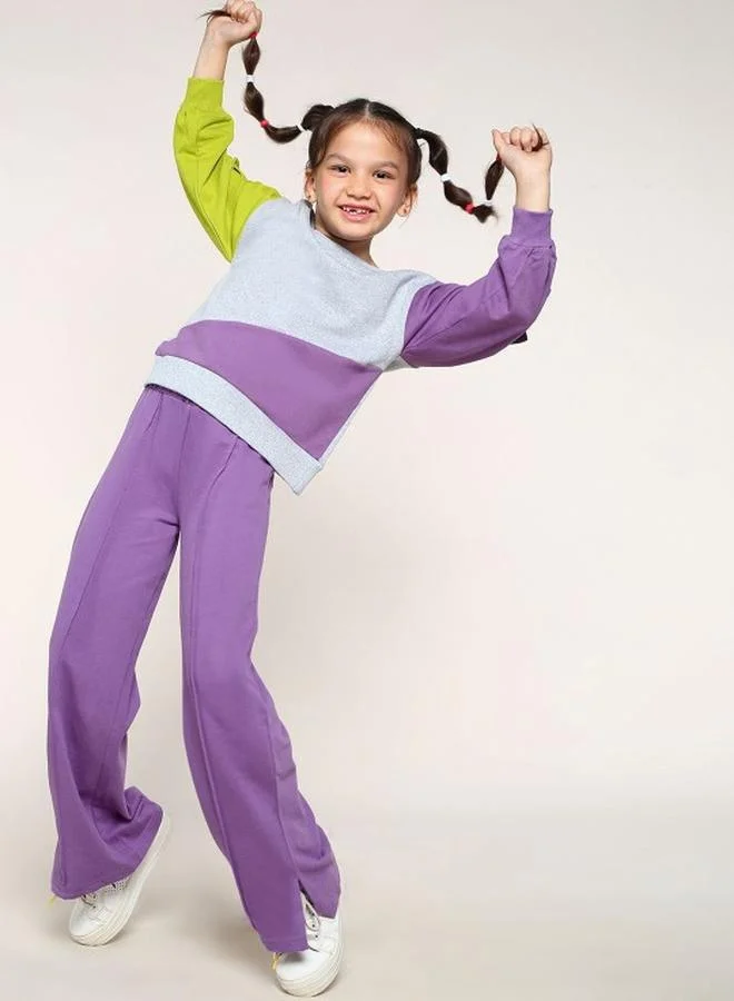 Bonkids Girl's clothing set in regular fit multicolour colour cotton fabric embellished pattern pull over closure woven weave type round collar type round neckline half sleeve length full bottom body wear length casual bottom body wear type suitable for casual occasions – redefine everyday elegance your way!