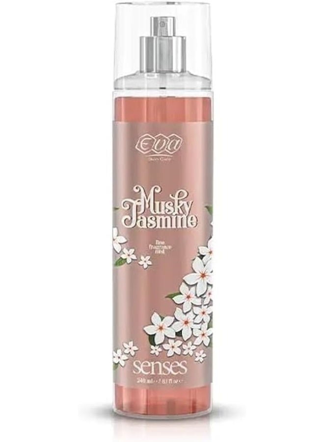 إيفا سكين كير سينسز معطر للجسم برائحة الياسمين والمسك 240 مل - Image 1