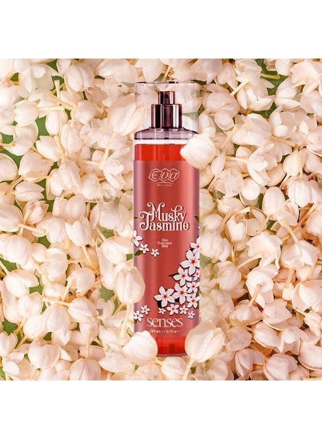 إيفا سكين كير سينسز معطر للجسم برائحة الياسمين والمسك 240 مل - Image 2
