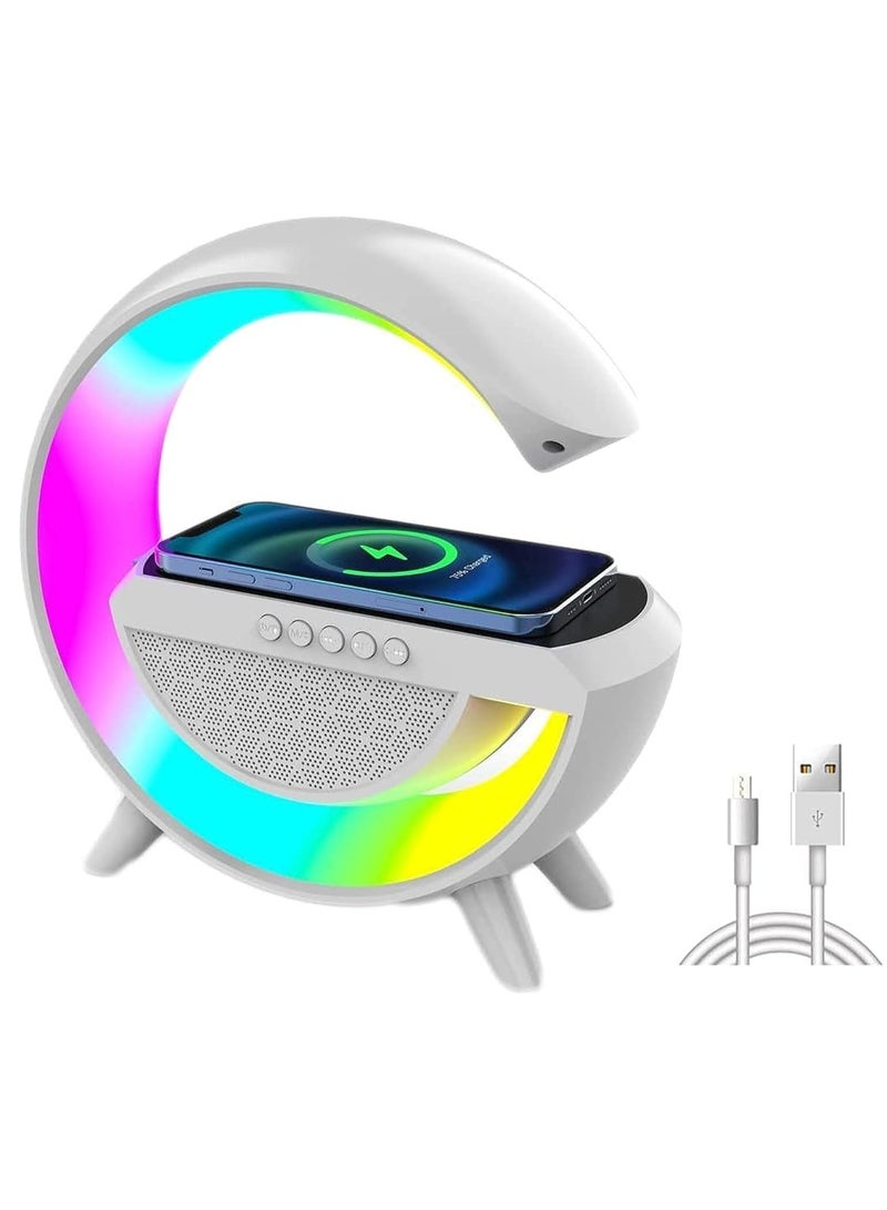 DubaiGallery Wireless Charging Bluetooth Speaker White Noise Sleep Sound Machine With Night Light For Adults - Image 3