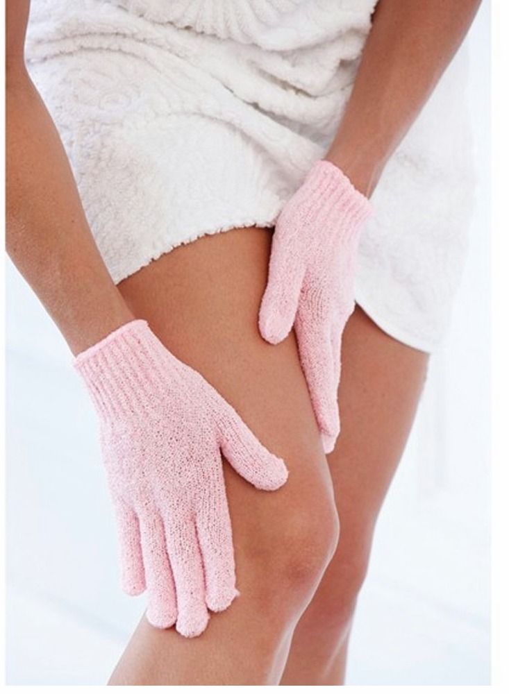 Excefore 4 أزواج من قفازات التقشير - قفاز فرك ممتاز لغسل الجسم للاستحمام، السبا، التدليك وتقشير الجسم - ملحقات تقشير السبا للرجال والنساء - Image 4