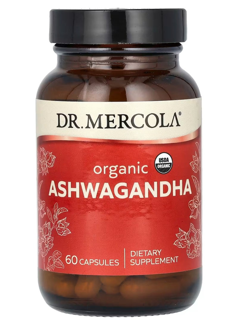 Dr. Mercola Organic Ashwagandha 60 Capsules  - Image 1