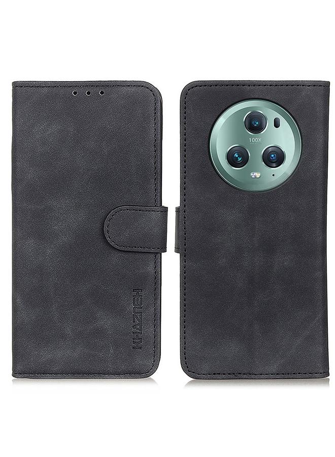 اس-توب جراب هاتف من KAAZNEH بتصميم كلاسيكي من الجلد القابل للطي لهاتف Honor Magic5 Pro - Image 1