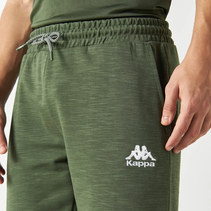 Kappa Kappa Logo Detail Shorts with Drawstring Closure and Pockets