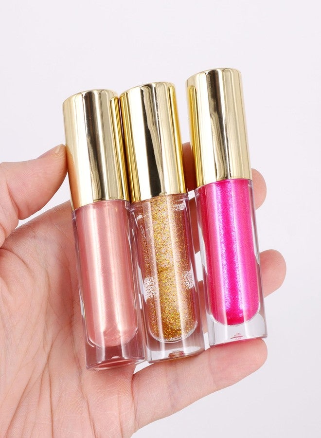 Snowso 5Pack Lip Gloss tubes with Big Doe Foot Wand, Empty 6ml Clear Lip Gloss Containers with Rubber Insert for DIY Lipgloss Makeup (Gold) - Image 5