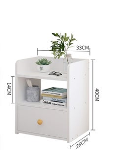 Sharpdo Modern Nightstands, Bedroom Nordic Small Simple Bedside Table, Fashion Rangement Storage Cabinet Furniture 33*26*40CM  - Image 4