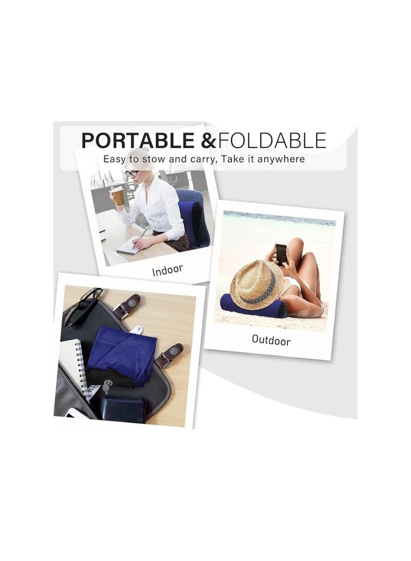 Portable inflatable pillow, lightweight inflatable cushion suitable for sleeping, leg elevation, back and neck support. - Image 3